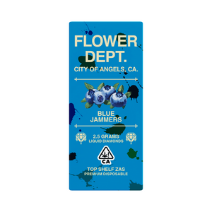 FLOWER DEPT LIQUID DIAMOND – DISPOSABLE 2.5G – BLUE JAMMERS