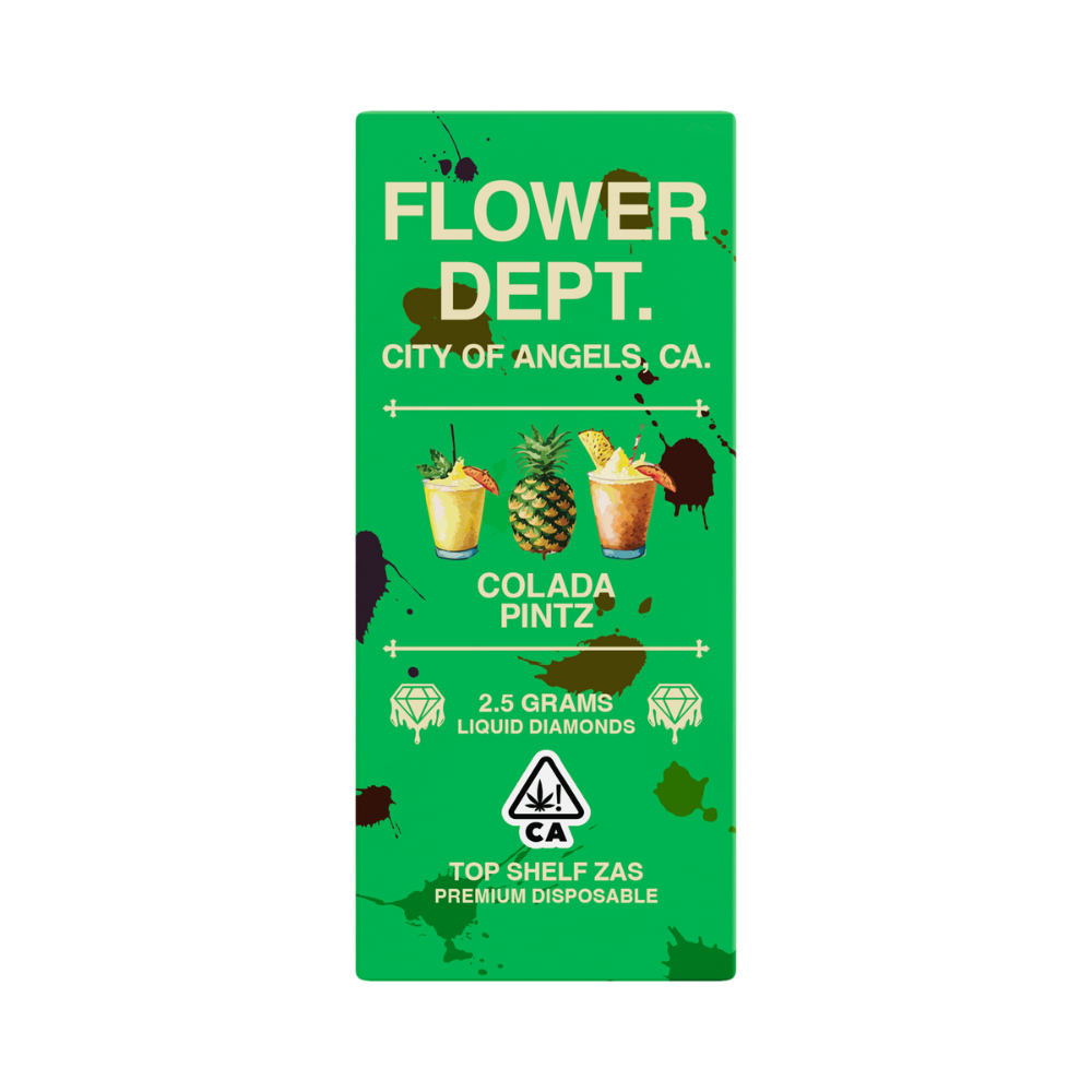 FLOWER DEPT LIQUID DIAMOND – DISPOSABLE 2.5G – COLADA PINTZ
