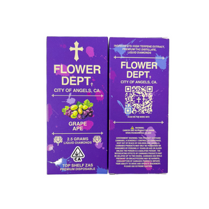FLOWER DEPT LIQUID DIAMOND – DISPOSABLE 2.5G – GRAPE APE