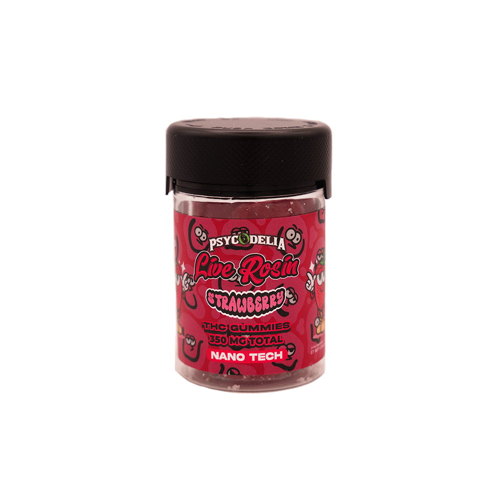 PSYCODELIA GOMITAS – LIVE ROSIN NANO TECH 350MG 10 PCS – STRAWBERRY
